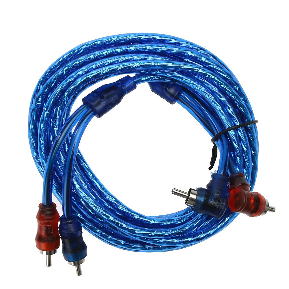 Car Audio Amplifier Cable 2 RCA to 2 RCA Plug Car Modified Audio Cable Automotive Electronics Accessories