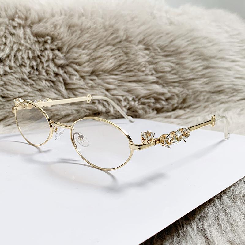 Солнцезащитные очки Medieval Wind Heavy Industry с инкрустацией из металла и бриллиантами, солнцезащитные очки Anti-Blue Flat Glasses