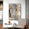 Modern Abstract Tree of Life Oil Painting Prints On Canvas Painting Posters Colorful Tree Wall Art Picture for Living Room Decor