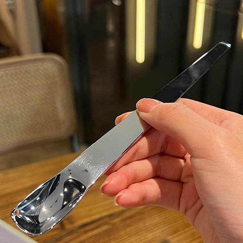 1 шт. плоская кофейная ложка из нержавеющей стали, мешалки для кофе, чайные ложки, мороженое, торт, десертная ложка, кухонная посуда для бара