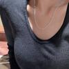 925 стерлинговое серебро Пряжка для блогера Простая ретро-цепочка Модная простая цепочка на ключицы для блогера