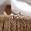 Kitten Earrings Female Simple Cute Small Animal Brushed Earrings Cat Korean Version Accessories Simple Temperament