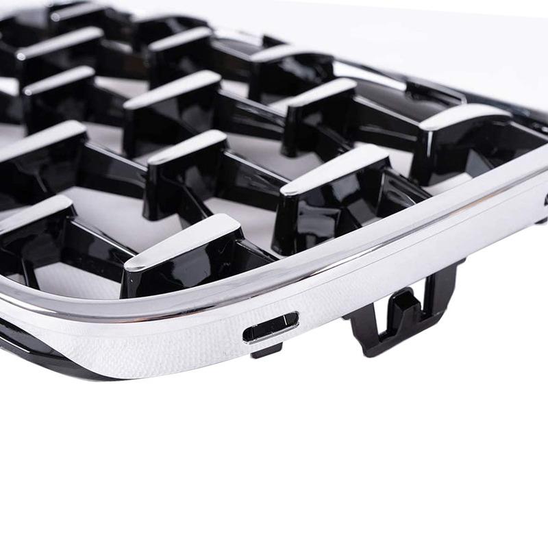Geetha Car Diamond Front Kidney Grille Racing Grill для BMW X1 F48 F49 2016 2017 2018 Meteor Style Grills Car Styling Parts