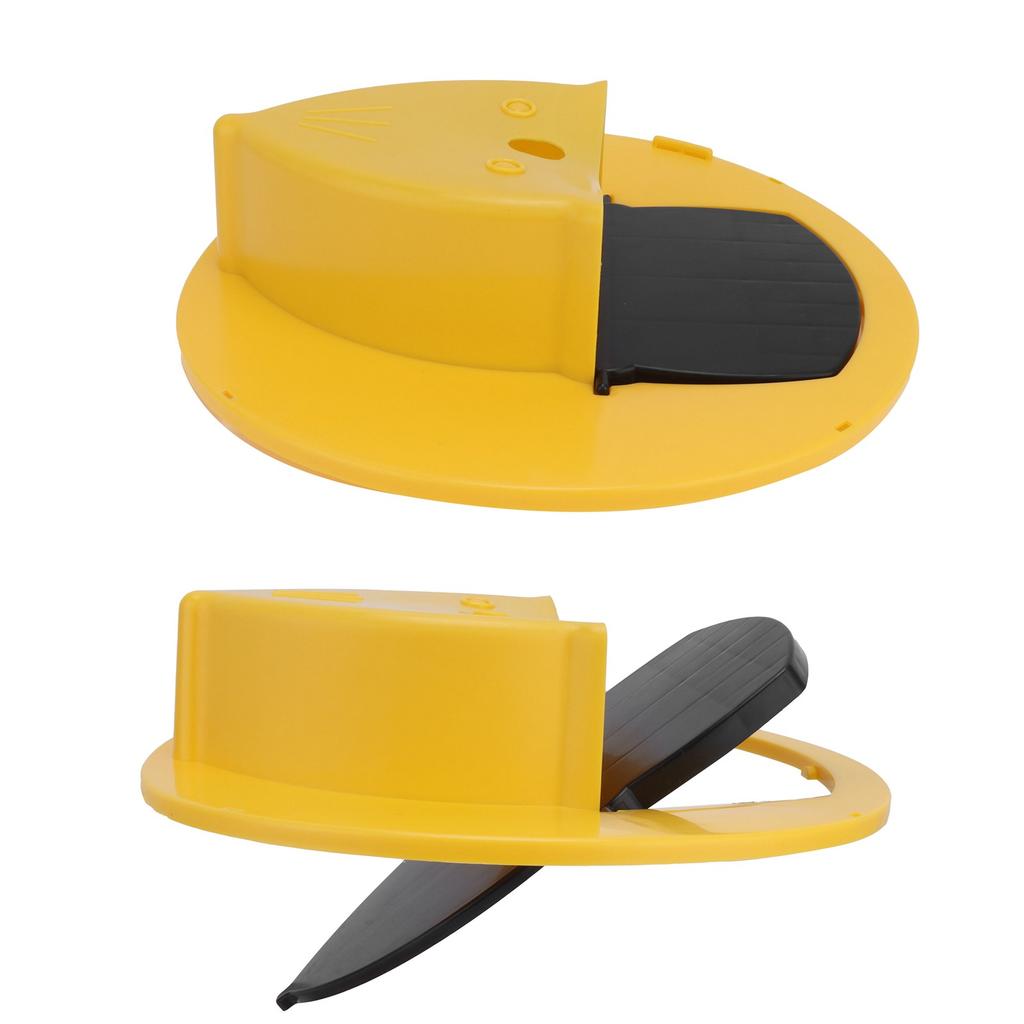 Переворачивающаяся крысоловка Прочная Автоматически перезагружающаяся мышеловка для помещения и улицы Ловец мышей Желтая