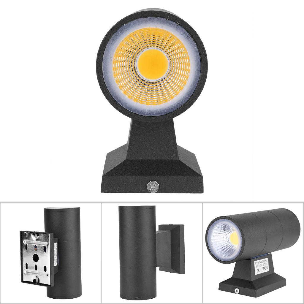 6W Dual head COB LED Wall Mounted Light Outdoor Indoor Cafe Waterproof Lamp Decor Warm White