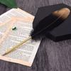 Винтажное перо, шариковая ручка, ручка для каллиграфии, гладкая мягкая пушистая ручка для письма, офисная ручка