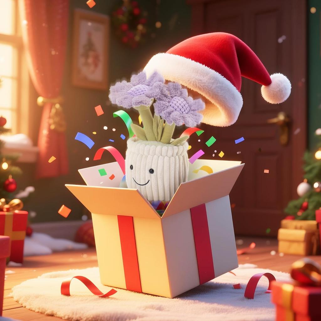 Apricot Lamb Purple Potted Sunflower Plush Toy for Soft and Fluffy Purple Potted Sunflower for Girls and 23cm Kids, Cute, Boys,