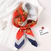 New Spring Square Neck Scarf Women Bandana Hair Band Design Print Dot Female Foulard Headband Shawl Wrap Neckerchief
