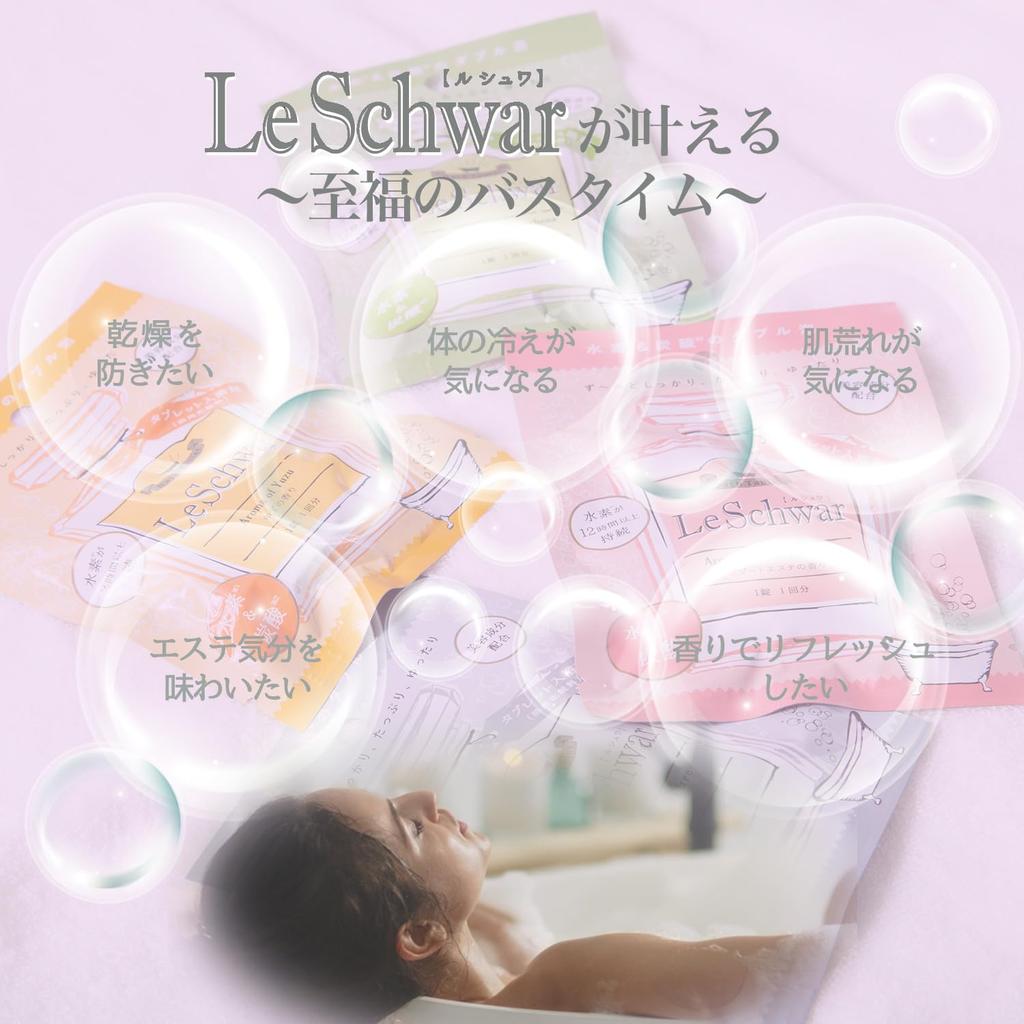 Naturas Le Shuwa flavors x 6 Hydrogen Carbonate Beauty Bath Additive Hyaluronic Acid and and Healthy Skin (4 tablets) (Contains Collagen) 12-Hour