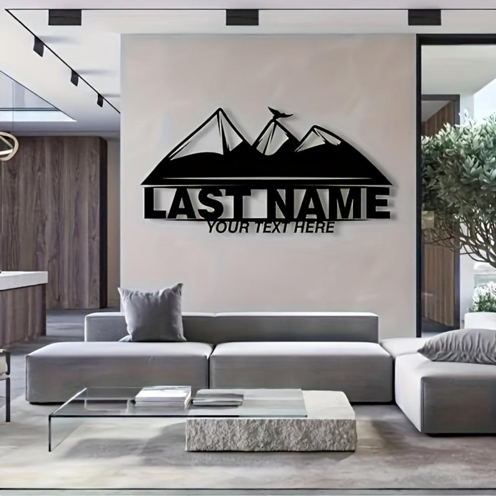 Custom Metal Sign Personalized Name Wall Art Outdoor Gift