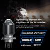 H4 H6 12V LED Motorcycle Headlight Bulb Moto Spotlights CSP Lens White Yellow High/Low Beam Lamp Scooter Accessories Fog Lights