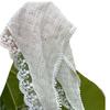 1 Pc Retro Lace Scarf Triangle Neck Scarf Embroidered Lace Wrap Hair Wrap,Floral Crochet Hair Bandanas for Women Girls