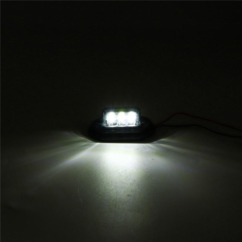 Автомобильный 6-светодиодный фонарь для номерного знака, грузовик, фургон, легковой автомобиль, прицеп, универсальный задний фонарь, боковой фонарь, фонарь для номерного знака LM