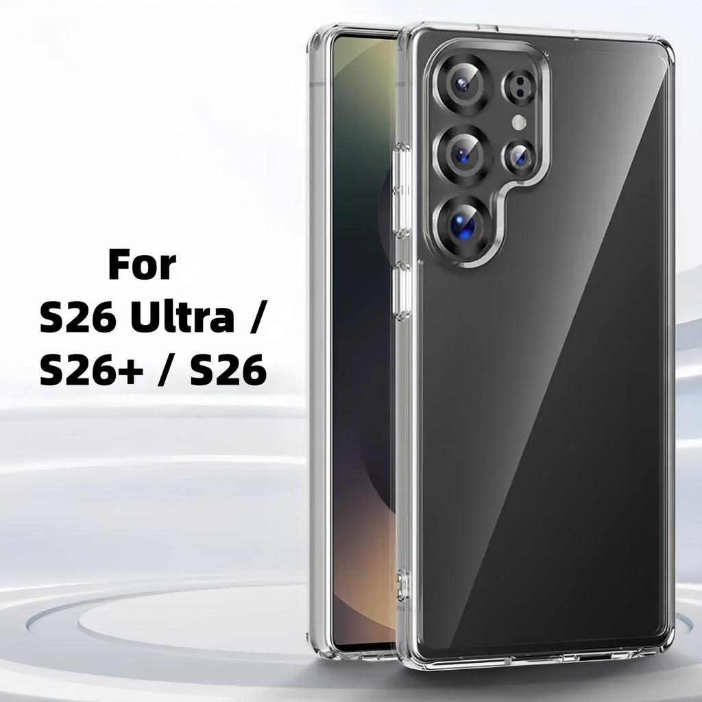 Прозрачный противоударный чехол из ТПУ для Samsung Galaxy S26 S25 Ultra Plus FE Edge - Прозрачный