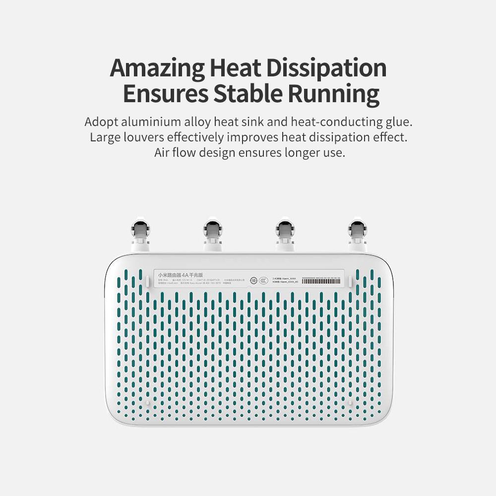 Xiaomi Mi Router 4A Gigabit Version 2.4GHz 5GHz Dual Band 1167Mbps WiFi Repeater 128MB DDR3 High Gain 4 Accelerator Coverage External Signal Amplifier