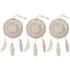 3 Customizable Wooden Dreamcatchers - Feathers 12.5 X 23.5 Cm