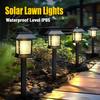 2PCS Solar Lawn Lamp Outdoor Waterproof Lighting Courtyard Lawn Decoration Light for Garden Pathway or Green Belt Lights