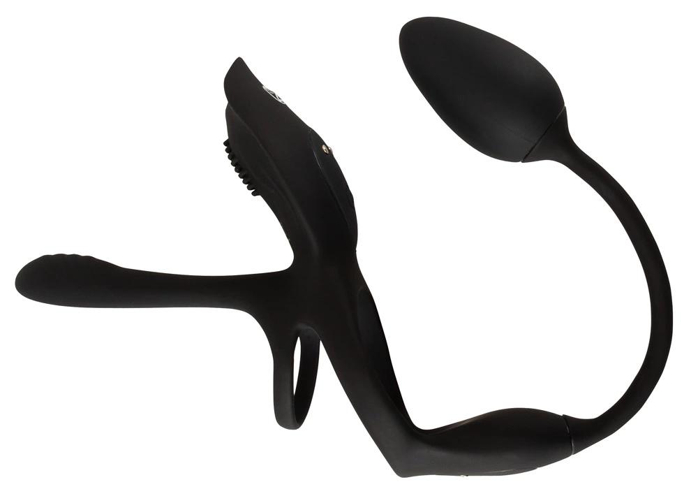 Couples Choice - Multifunctional Vibrator 5 Toys in One Black