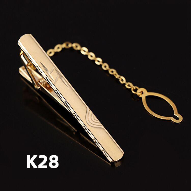 Зажим для галстука из меди и золота, устойчивый к ржавчине, простой деловой зажим для галстука