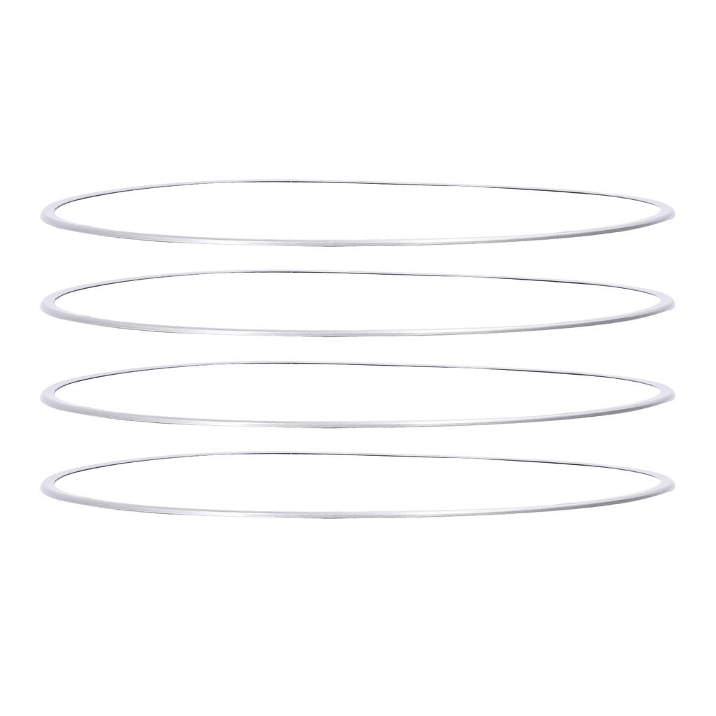 4pcs 21 Inch Wheel Rim Protectors Self Adhesive Aluminium Alloy Scratch Proof Wheel Rim Guard Silver