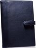 A5 Size Systemy2 STC2 Genuine Cowhide Leather Binder with Pen Holder and Card Pockets [BLUE SINCERE] Organizer, Leather, 6-Ring Hole, Vegetable-Tanned