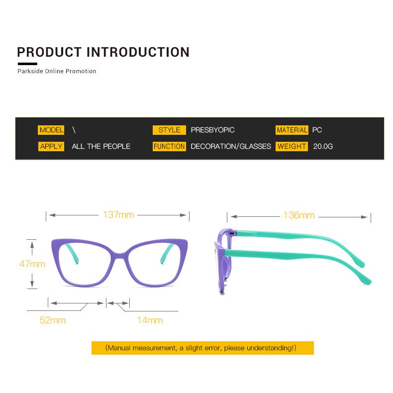 Photochromic Glasses Anti Blue Light Men Reading Glasses Square Retro Women Presbyopia Glasses Colorful Pretty Frame Resist Fatigue Optical Lenses
