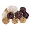 10 Pcs Round Wicker Rattan Ball Decorative Ball for Craft DIY Bowls Vase Filler Coffee Table Home Decor Wedding Party Decoration