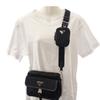 PRADA  2VH133 Shoulder Bag black Nylon/Safiano Women