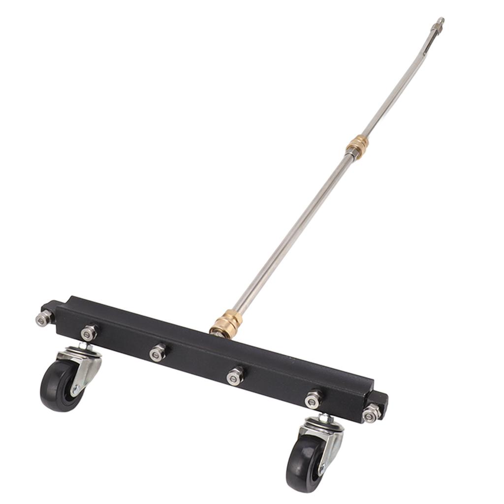 Pressure Washer Undercarriage Cleaner with 6 Nozzles 2 Extension Wands Under Car Water Broom with