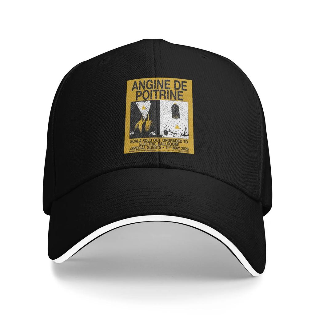 Angine De Poitrine Baseball Cap Retro Sherpa Unisextra Sandwich Hat Unisex Style Adjustable Hats Cap Workouts