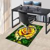 1PC Rose Stained Glass Non-Slip Floor carpet, suitable for Office, bedroomand playrooms. It can also be used as a sofa footrest cover-T86
