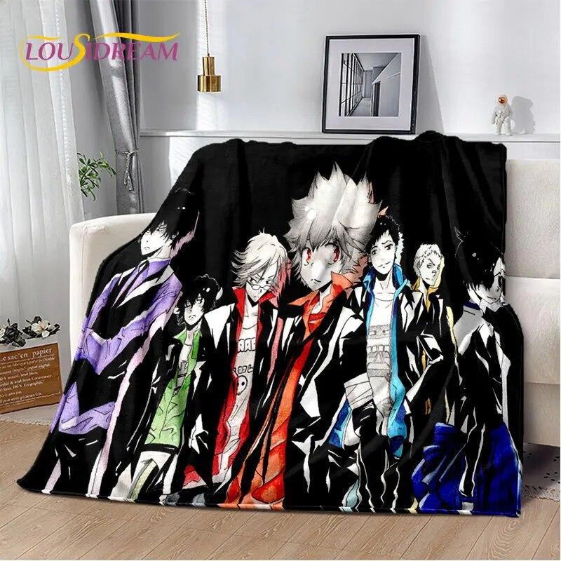 Мягкое плюшевое одеяло в стиле аниме «Учителя Hitman Reborn», фланелевое одеяло для гостиной, спальни, кровати, дивана, чехол для пикника, детское одеяло