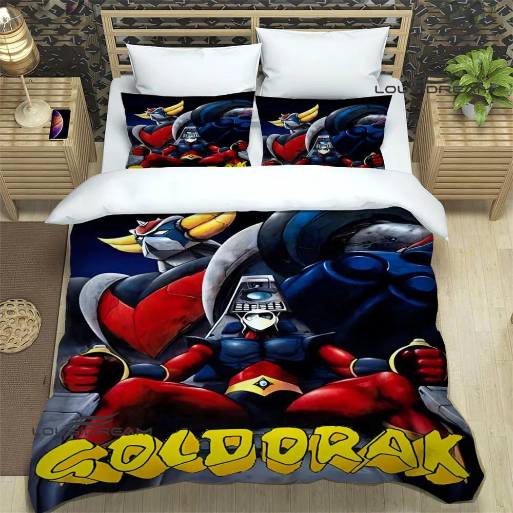 Комплекты постельного белья с принтом UFO ROBO GRENDIZER GOLDORAK изысканный комплект постельного белья пододеяльник комплект постельного белья люкс