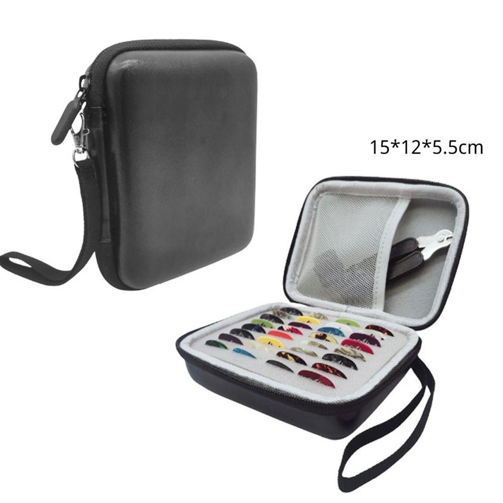 Storage Waterproof Leather Case Bag Plectrum Guitar Picks Storage Bag Guitar Pick Holder Bag