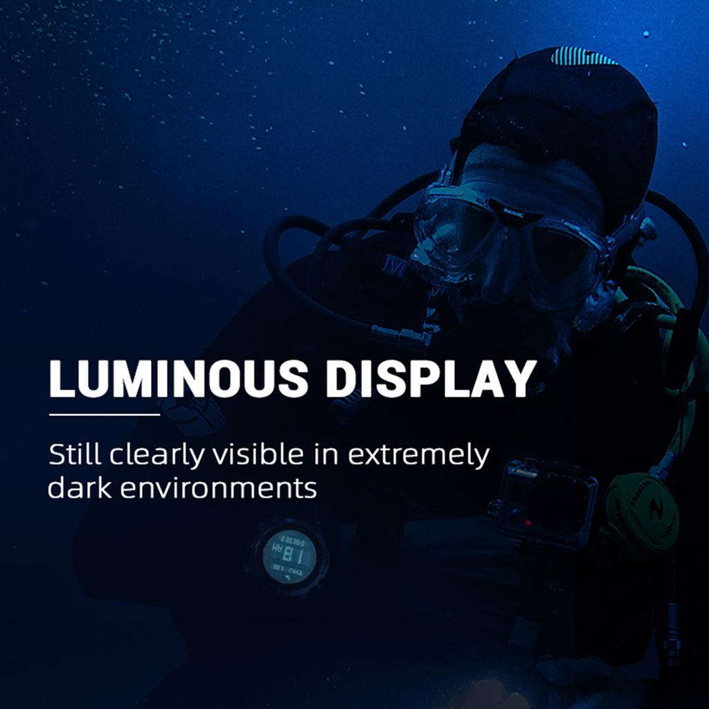 Цифровые часы для дайвинга для мужчин Часы-компьютер для дайвинга Часы для подводного плавания Мужские наручные часы с компасом, альтиметром, барометром