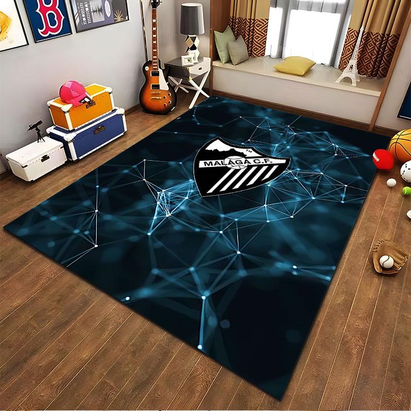 Malaga C.F. Logo Carpet Design suitable as a non-slip mat for the living room or bedroom sofa