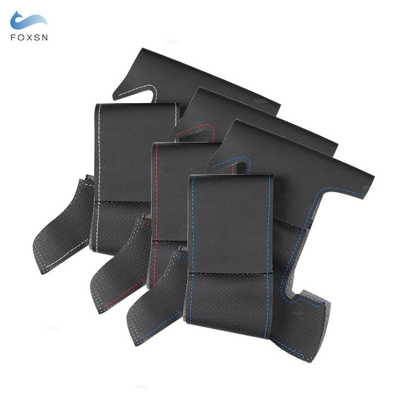 For Peugeot 206 1998 - 2005 206 SW 2003 2004 2005 DIY Hand-sew Steering Wheel Cover Perforated Leather Car Accessories