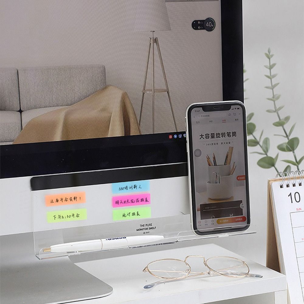 Multifunctional Desk Side Storage Rack Desktop Storage Message Board  Sticky Note Display