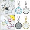 Watch Nurse Watches Unisex Women Minimalist Quartz Pocket Watch Key Buckle Ultra Thin Open Face