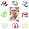 20Pcs Soft Plastic Colorful Cat Nail Caps Paw Claw Protector Cover with Glue