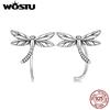 925 Sterling Silver Mini Dragonfly Butterfly Earrings Exquisite Animal Ear Studs For Women Fine Anniversary Jewelry