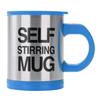 301-400ml Stainless Steel Electric Stirring Mug Automatic Milk Juice Coffee Cup (Blue)