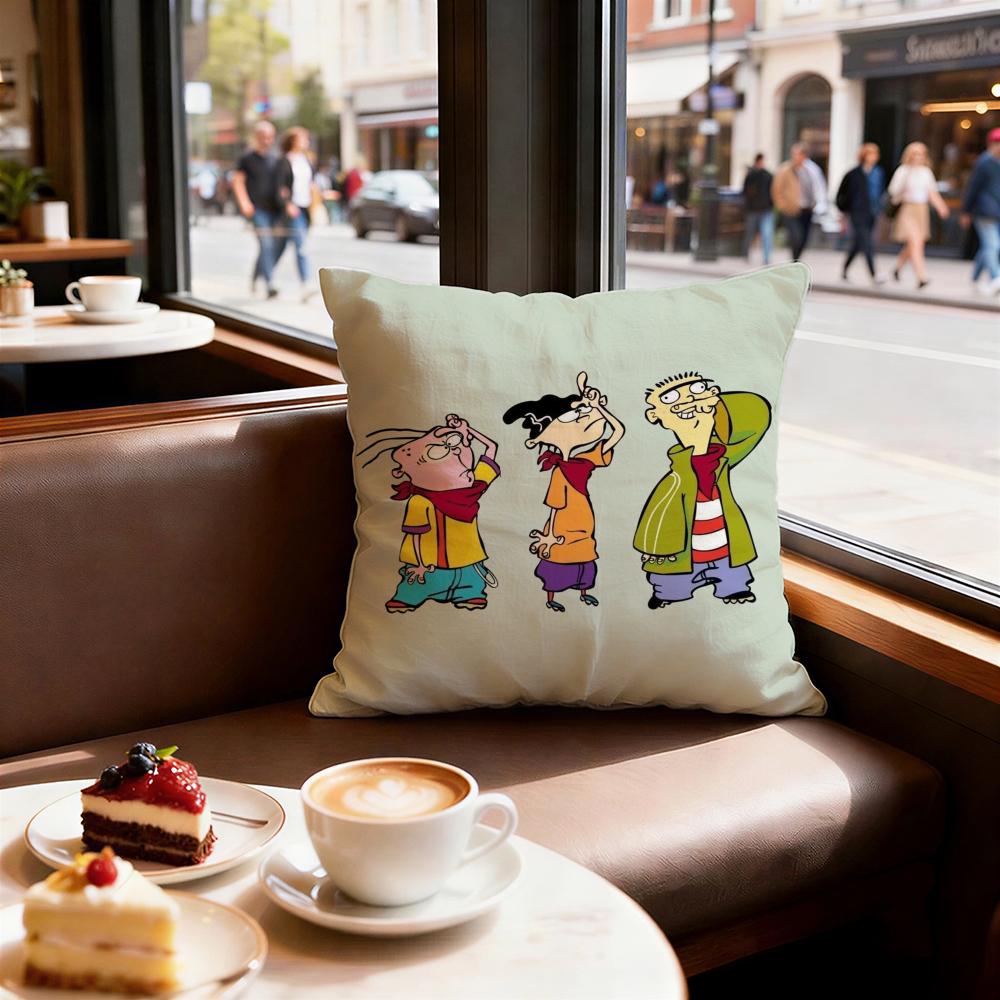 Cartoon Ed Edd N Eddy Cushion Cover Decorative Cushions Covers Cover Sofa x Pillow Piece x x Pillowcase