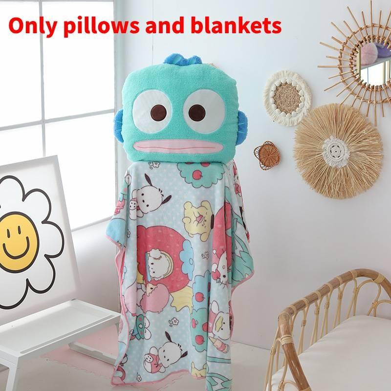 Плюшевая подушка Sanrio Hangyodon с вышивкой для гостиной и спальни