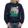 Tom And Jerry Mens Christmas Greetings Sweatshirt