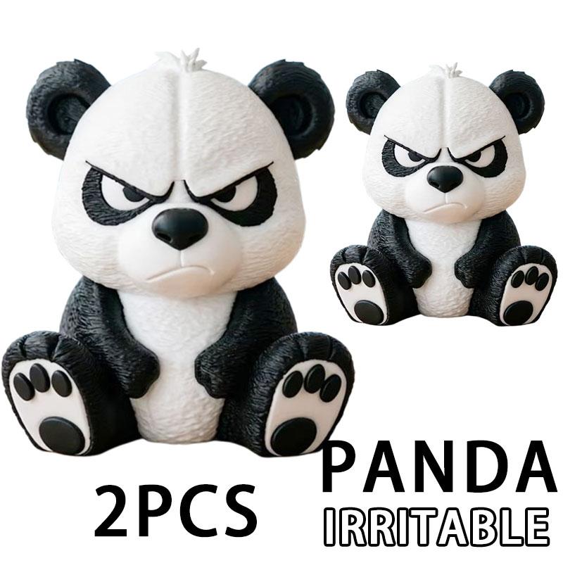 Xiaomi Cute Panda Statue Car Decor Panda Sculpture Ornament for Home Decoration Easter Gift Car Ornament 3D Irritable Panda Figurine