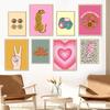 Retro Boho Wall Art Canvas Painting Print Trendy Dorm Room Home Poster Decor Cartoon Kids Abstract Fashion Living Picture Decor