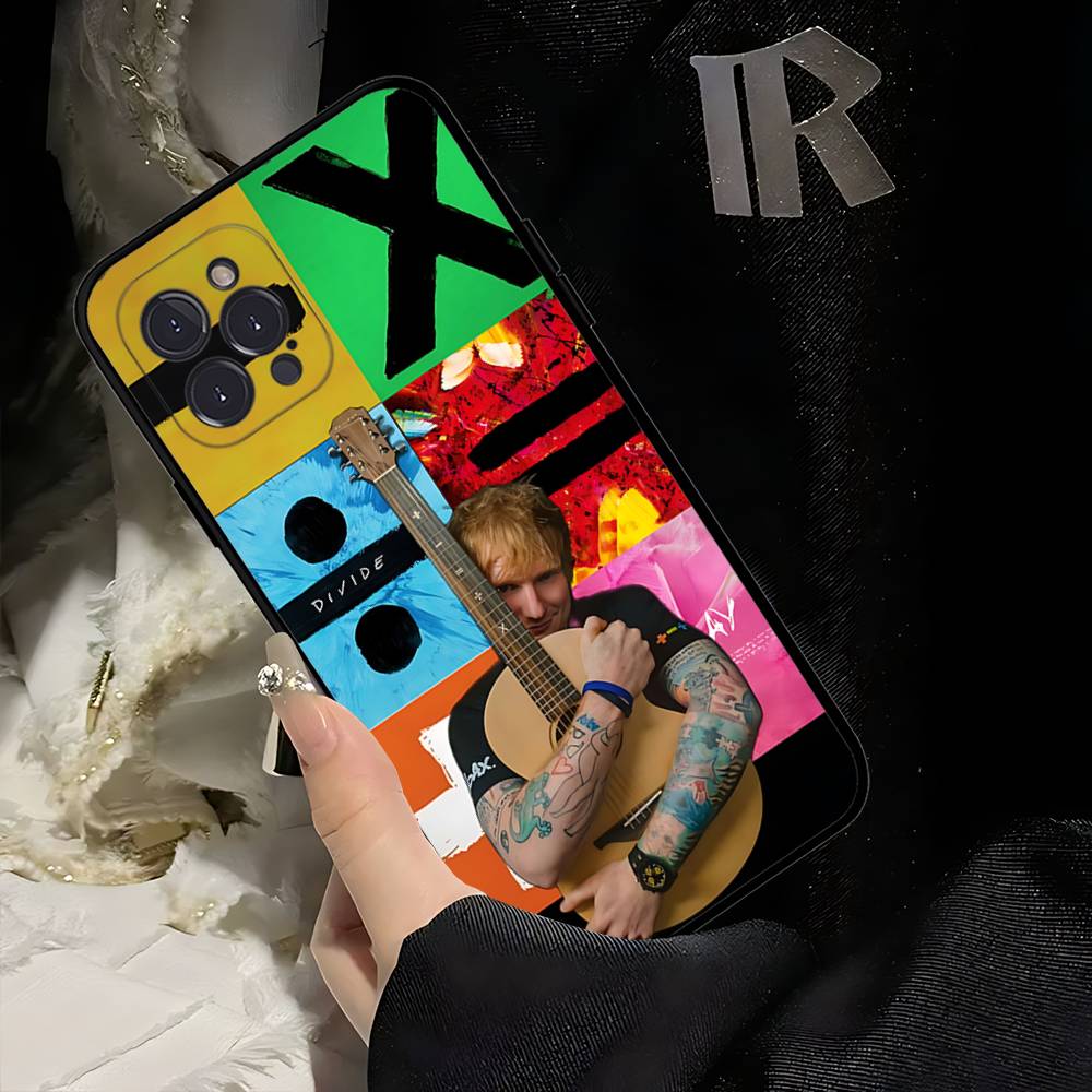 Чехол для телефона E-Ed Sheeran для iPhone 17 16 15 14 13 12 11 Pro Max Plus Черный Корпус Чехол