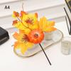 Pumpkin Berry Branches Pumpkin Maple Leaf Decor Artificial Maple Leaf Halloween Decor  Festival