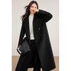Shangdoupila Women's 100% Wool Lapel Long Winter Coat